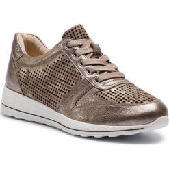 Sneakersy CAPRICE - 9-23704-22 Taupe Comb 345. Pomarańczowe półbuty damskie Caprice, ze skóry. W wyprzedaży za 209,00 zł.