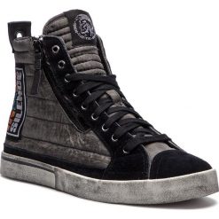 Sneakersy DIESEL - D-Velows Mid Patch Y01819 P1833 T8013 Black. Szare półbuty męskie Diesel, bez zapięcia. W wyprzedaży za 439,00 zł.