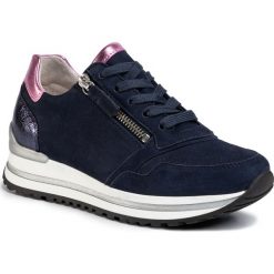 Sneakersy GABOR - 46.528.26 Blue/Rosa. Niebieskie półbuty damskie Gabor, na co dzień, bez wzorów, ze skóry ekologicznej, bez obcasa, na płaskiej podeszwie, bez zapięcia. Za 449,00 zł.