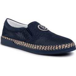 Espadryle BALDININI - 097445YNABU101010KXX Blu. Niebieskie espadryle męskie Baldinini, bez wzorów, ze skóry. Za 1949,00 zł.