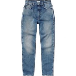 Dżinsy "Betty Retro" - Regular fit - w kolorze niebieskim. Niebieskie jeansy damskie Denim Special, l, w paski, klasyczne, z podwyższonym stanem. W wyprzedaży za 171,95 zł.