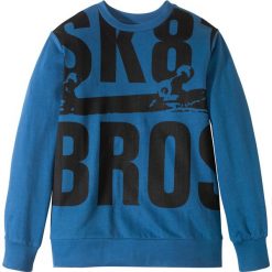 Bluza dresowa bonprix niebieski z nadrukiem. Niebieskie bluzy chłopięce marki bonprix, m, z nadrukiem, z dresówki, z długim rękawem, długie. Za 37,99 zł.