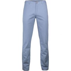Błękitne Casualowe Spodnie Męskie, Bawełniane, Chinos -EZREAL- Zwężane Nogawki SPEZREAL681blue. Niebieskie spodnie męskie Ezreal, m, z bawełny. W wyprzedaży za 79,00 zł.