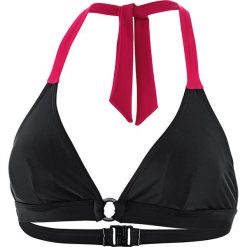 Biustonosz bikini w kolorze czarno-różowym. Czarne biustonosze Najlepsze stroje na plażę, z materiału. W wyprzedaży za 43,95 zł.