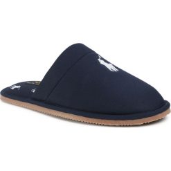 Kapcie POLO RALPH LAUREN - Klarence RF102719 Navy/Wht. Niebieskie klapki męskie Polo Ralph Lauren, z materiału, bez zapięcia. Za 289,00 zł.
