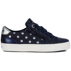 Geox Tenisówki Dziewczęce Gisli 24 Niebieski. Niebieskie trampki dziewczęce Geox, na lato, bez wzorów, na sznurówki. Za 249,00 zł.