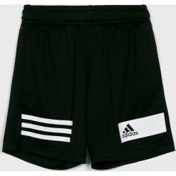 Adidas Performance - Szorty dziecięce 128-176 cm. Czarne spodenki chłopięce adidas Performance, bez wzorów, z poliesteru, sportowe. W wyprzedaży za 79,90 zł.