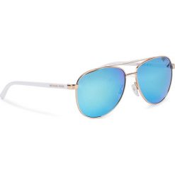 Okulary przeciwsłoneczne MICHAEL KORS - Hvar 0MK5007 104525 White/Gold. Żółte okulary przeciwsłoneczne damskie Michael Kors. W wyprzedaży za 469,00 zł.
