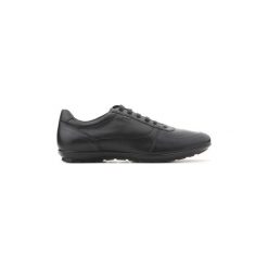 Buty Geox U Symbol B Nappa U82A5B 00085 C9999. Czarne trampki męskie marki Geox, bez wzorów, bez zapięcia. Za 345,10 zł.