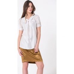 Bluzki asymetryczne: Bluzka w kolorze kremowym