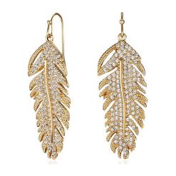 Kolczyki damskie: Powlekane kolczyki „Swift”z kryształkami Swarovski