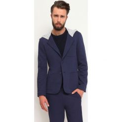 Marynarka męska z guzikiem. Marynarki męskie DRYWASH, xxl, bez wzorów, z dzianiny, eleganckie. W wyprzedaży za 79,99 zł.