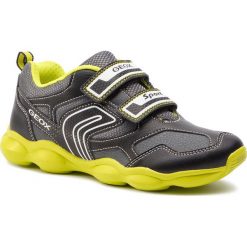 Sneakersy GEOX - J Munfrey B. A J844BA 0BU11 C0802 D Black/Lime. Czarne trampki chłopięce Geox, bez wzorów, ze skóry ekologicznej, na rzepy. Za 279,00 zł.