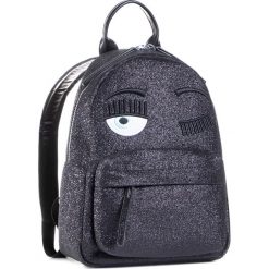 Plecak CHIARA FERRAGNI - 20AI-CFZ072 Black. Czarne plecaki damskie Chiara Ferragni, bez wzorów, ze skóry ekologicznej, klasyczne. Za 1089,00 zł.