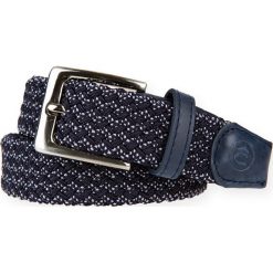 Pasek Pleciony Granatowy Braid. Niebieskie paski męskie LANCERTO, w paski, z bawełny, sportowe. W wyprzedaży za 59,90 zł.