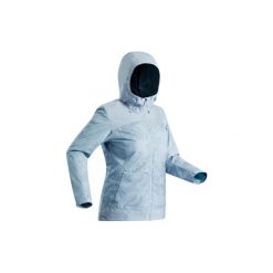 Kurtka turystyczna zimowa SH100 x-warm damska. Szare kurtki damskie QUECHUA, na zimę, m, bez wzorów, z poliesteru, bez kaptura. Za 149,99 zł.