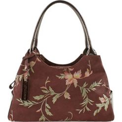 Torebki klasyczne damskie: Skórzana torebka w kolorze bordowym – (S)38 x (W)15 x (G)22 cm