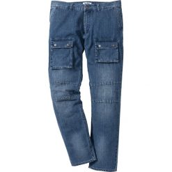 Jeansy męskie: Lekkie dżinsy bojówki Regular Fit Straight bonprix niebieski