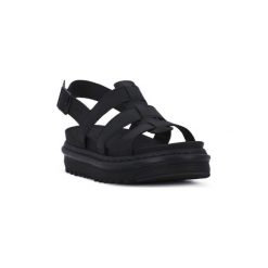 Sandały Dr Martens SANDAL YELENA. Czarne sandały damskie Dr. Martens, bez wzorów, bez obcasa, bez zapięcia. Za 556,32 zł.