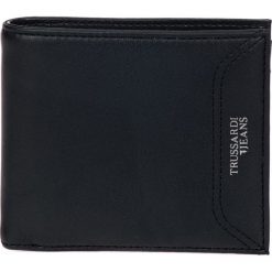 Trussardi Jeans portfel męski 71W00079-9Y099995 czarny. Czarne portfele męskie Trussardi Jeans, bez wzorów, z jeansu. Za 279,00 zł.