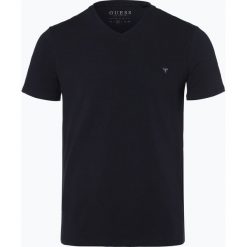 Guess Jeans - T-shirt męski, niebieski. Niebieskie t-shirty męskie Guess Jeans, s, z haftami, z jeansu, bez kołnierzyka. Za 99,95 zł.