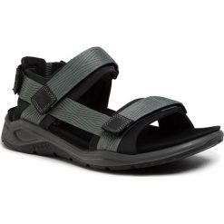 Sandały ECCO - X-Trinsic M 88062451771 Black/Lake. Zielone klapki męskie ecco, z materiału, bez zapięcia. W wyprzedaży za 369,00 zł.