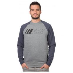 Bejsbolówki męskie: FOX Bluza Męska Crewz Crew Fleece S Szary
