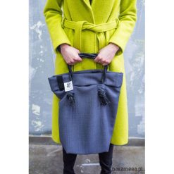 Torebki klasyczne damskie: TOTE#1 navy blue linen