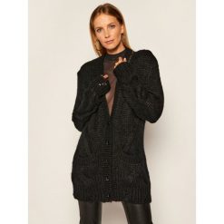 Kardigan Patrizia Pepe 8M1083/A7I8-K103. Czarne swetry damskie Patrizia Pepe, m, bez wzorów, bez rękawów, bez kaptura. Za 1249,00 zł.