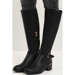 Buty zimowe damskie: Czarne Kozaki Pure Gold