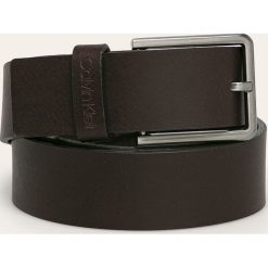 Calvin Klein - Pasek skórzany. Czarne paski męskie Calvin Klein, w paski, ze skóry. Za 179,90 zł.