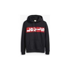 Bluzy Levis 69872 L TAB HOODIE. Czarne bluzy męskie Levi's®, s, bez wzorów, bez kołnierzyka, bez rękawów, bez kaptura. Za 298,62 zł.