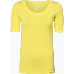 Marc Cain Collections - T-shirt damski, żółty. Żółte t-shirty damskie marki Marc Cain Collections, bez wzorów, z dżerseju, bez kołnierzyka. Za 379,95 zł.