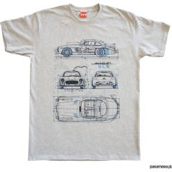 Koszulka MERCEDES GULLWING GRAY tshirt. Szare koszulki męskie Pakamera, m, z nadrukiem, bez kołnierzyka. Za 77,00 zł.