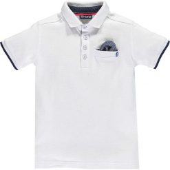 Brums - Polo dziecięce 92-122 cm. Białe t-shirty chłopięce Brums, bez wzorów, z bawełny, z krótkim rękawem. W wyprzedaży za 79,90 zł.