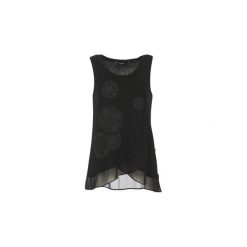 Topy na ramiączkach / T-shirty bez rękawów Desigual TEMEC. Czarne topy damskie Desigual, xs. Za 153,30 zł.
