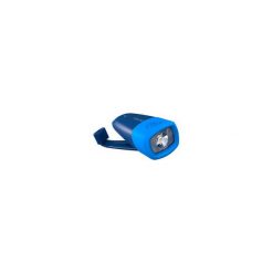 Latarka - DYNAMO 500 USB - 75 lumenów. Niebieskie plecaki męskie FORCLAZ, bez wzorów, z gumy. Za 49,99 zł.