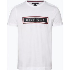 Tommy Hilfiger - T-shirt męski, biały. Białe t-shirty męskie TOMMY HILFIGER, s, z nadrukiem, z dżerseju, bez kołnierzyka. Za 99,95 zł.