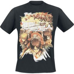 T-shirty męskie: Attack On Titan Crew Fight T-Shirt czarny
