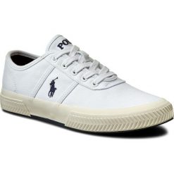Tenisówki POLO RALPH LAUREN - Tyrain A85 XZ4YZ XY4YZ XW4RF Pure White 816641900001. Białe półbuty męskie Polo Ralph Lauren, bez wzorów, z materiału, na sznurówki. W wyprzedaży za 219,00 zł.