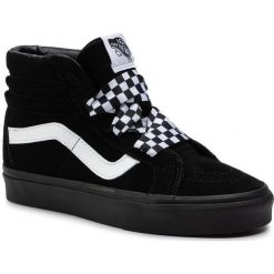 Sneakersy VANS - Sk8-Hi Alt Lace VN0A3TKLVL51M Black/Black. Czarne półbuty damskie Vans, z zamszu. Za 399,00 zł.