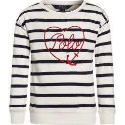 Polo Ralph Lauren STRIPE Bluza clubhouse cream/hunter navy. Niebieskie bluzy chłopięce marki Polo Ralph Lauren, z bawełny. Za 319,00 zł.