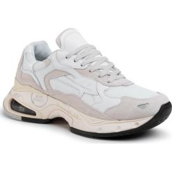 Sneakersy PREMIATA - Sharky 023 White. Białe sneakersy męskie Premiata, na co dzień, bez wzorów, ze skóry, eleganckie, bez zapięcia. Za 1489,00 zł.