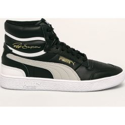 Puma - Buty Ralph Sampson Mid. Czarne sneakersy męskie Puma, ze skóry, na sznurówki. W wyprzedaży za 269,90 zł.