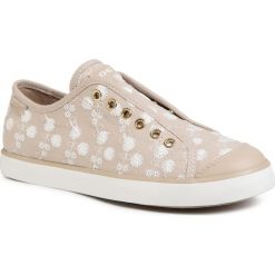 Tenisówki GEOX - J Ciak G. C J0204C 000DS C5000 D Beige. Brązowe trampki dziewczęce Geox, bez wzorów, z gumy, bez zapięcia. W wyprzedaży za 209,00 zł.