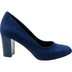 Czółenko damskie Filo Donna 021,Kolor granat nubuk. Czółenka damskie Filo Donna, bez wzorów, z nubiku, bez obcasa. Za 89,99 zł.