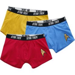 Star Trek Logo Bokserki niebieski/czerwony/żółty. Czerwone bokserki męskie marki Star Trek, z nadrukiem. Za 121,90 zł.