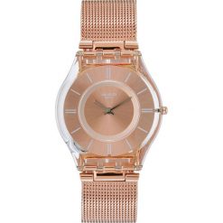 Swatch HELLO DARLING Zegarek pink. Szare, analogowe zegarki damskie marki Fossil. Za 485,00 zł.