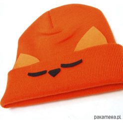 Czapka Beanie Lis. Fioletowe czapeczki niemowlęce marki Pakamera. Za 85,00 zł.