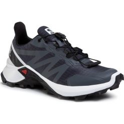 Buty SALOMON - Supercross W 409298 20 W0 India Ink/White/Black. Czarne buty sportowe damskie Salomon, bez wzorów, z tworzywa sztucznego, sportowe, do biegania. W wyprzedaży za 339,00 zł.
